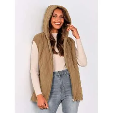 Stylish Women's Hooded Puffer Vest for Fall and Winter
