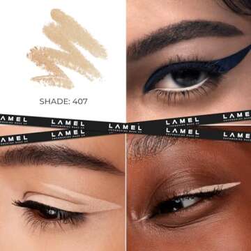Lamel Nude Waterline Eyeliner - The Ultimate Long Lasting Creamy Gel Pencil