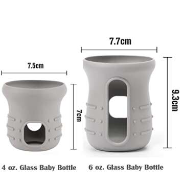 Haakaa Non-Slip Silicone Baby Bottle Sleeve for Safety