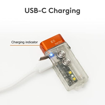 RovyVon E5 EDC Flashlight with Dual Power Source