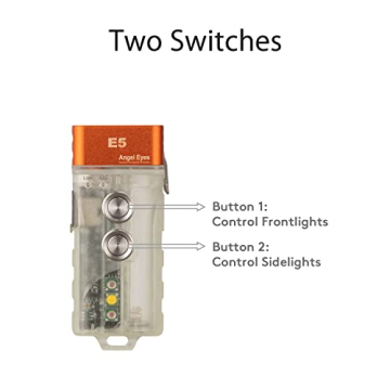 RovyVon E5 EDC Flashlight with Dual Power Source