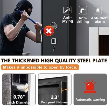 Durable Large Gun Safe Cabinet with Biometric Security