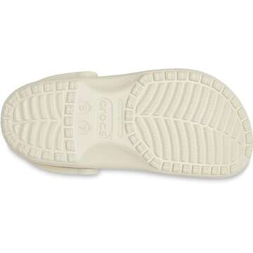 Crocs Unisex Classic Clogs, Bone, Numeric_6 US Men
