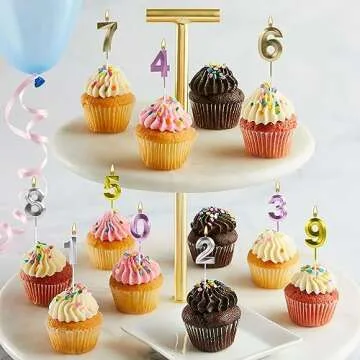 Birthday Candles for Cake 3 Birthday Candle Silver Birthday Candle Number 3 Candle Birthday Number Candles 3D Designed Numeral 3rd Candles for Birthday Wedding Anniversary Party Cake Decorations