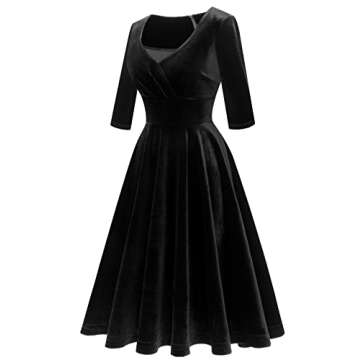 Bbonlinedress Women Vintage Cocktail Dress 1950s Formal Wedding Party 50s 60s Retro Rockabilly Swing Dress