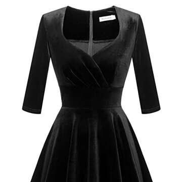 Bbonlinedress Women Vintage Cocktail Dress 1950s Formal Wedding Party 50s 60s Retro Rockabilly Swing Dress