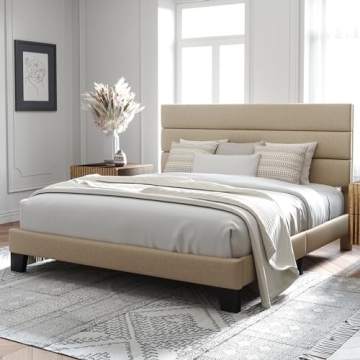Stylish Allewie King Bed Frame with Easy Assembly