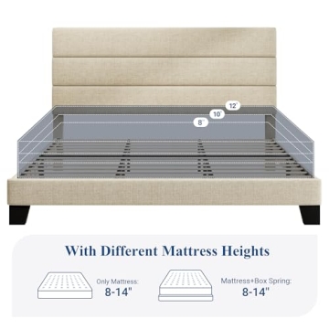 Stylish Allewie King Bed Frame with Easy Assembly