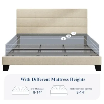 Stylish Allewie King Bed Frame with Easy Assembly