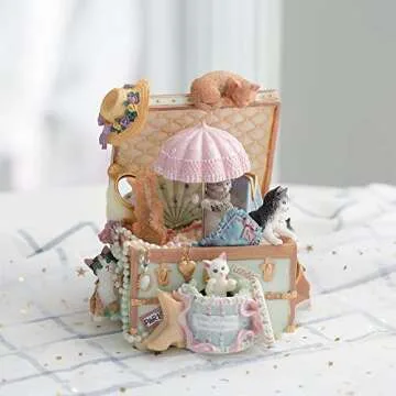 Enchanting LOVE FOR YOU Music Box for Cat Lovers