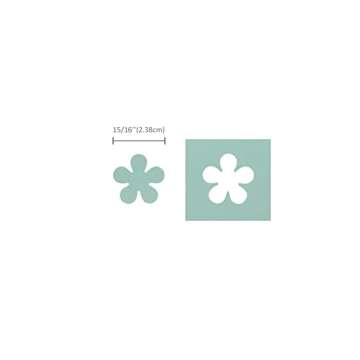 Bira Craft 1 Inch Flower 3 Shape Lever Action Craft Punch for Paper Crafting Scrapbooking