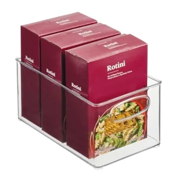 mDesign Kitchen Organizer Bins - Clear Storage Set of 6