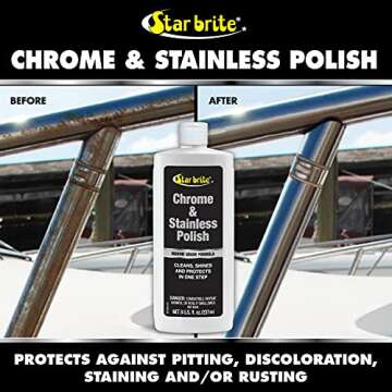 STAR BRITE 82708 Marine Grade Chrome & Stainless Steel Cleaner, Polish & Protectant (082708)
