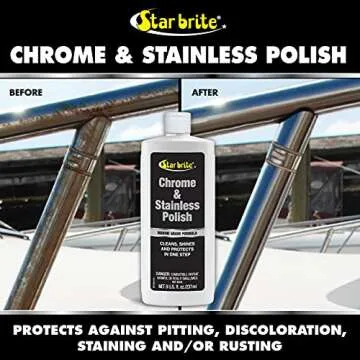 STAR BRITE 82708 Marine Grade Chrome & Stainless Steel Cleaner, Polish & Protectant (082708)