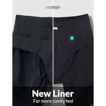 BALEAF Women's 5" Workout Shorts Gym Running Shorts Athletic with Liner High Waistband Quick Dry Sports Zipper Pockets Black S