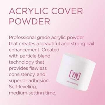 Young Nails Acrylic Cover Powder, Beige, 45 Gram