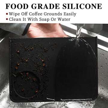 HOMEE Silicone Coffee Tamping Mat - Perfect Espresso Tool