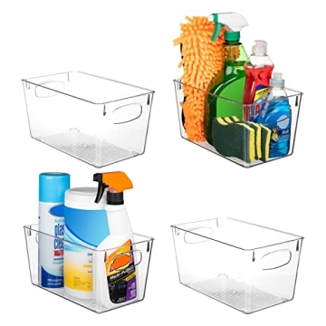 ClearSpace Clear Plastic Storage Bins – Perfect Kitchen Organization and Storage or Pantry Storage...