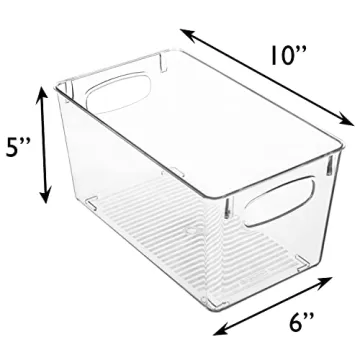 ClearSpace Clear Plastic Storage Bins for Home Organization