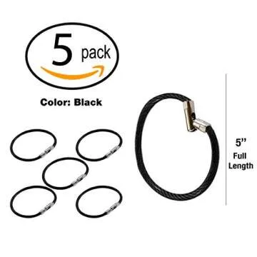 Lucky Line 5" Flex-O-Loc Key Ring - Durable & Versatile