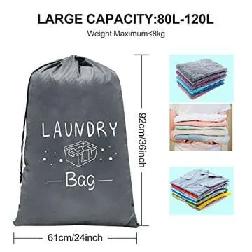 Extra Large Travel Laundry Bags | Durable & Convenient Organization