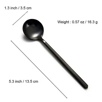 Stylish Set of 8 Mini Espresso Spoons for Coffee and Desserts