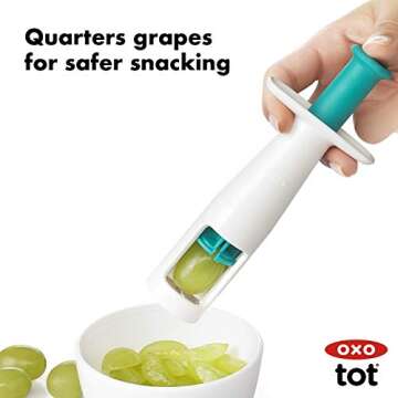 OXO Tot Grape Cutter, Teal