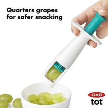OXO Tot Grape Cutter, Teal