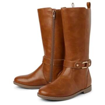 The Children's Place Girls Tall Riding Boots - Chic & Comfy for Big Kids