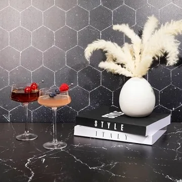 LOUVOR Vintage Coupe Glasses Set of 6 for Elegant Entertaining