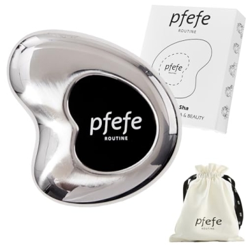 pfefe Stainless Steel Cryo Gua Sha - Gua Sha Facial Beauty Tools - Metal Skin Care Gua Sha for Body ...