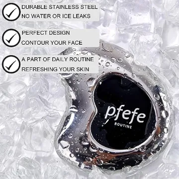 Pfefe Stainless Steel Cryo Gua Sha for Glowing Skin