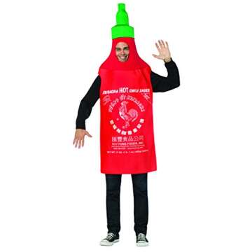 Rasta Imposta Men's Sriracha Tunic - Spicy & Fun Costume