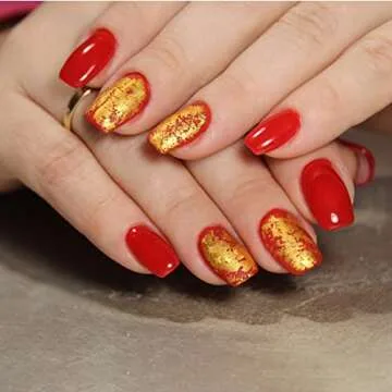 100 Sheets Imitation Gold Leaf for Art, Crafts Decoration, Gilding Crafting, Frames, 5.5 by 5.5 Inches