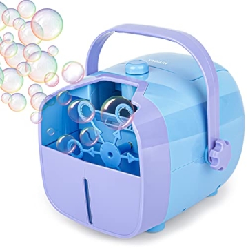 KINDIARY Bubble Machine – 5000 Bubbles/min Fun for Kids