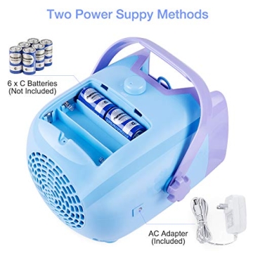 KINDIARY Bubble Machine – 5000 Bubbles/min Fun for Kids