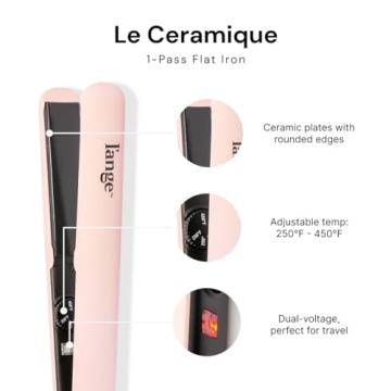 L'ANGE HAIR Le Ceramique Flat Iron Fast Heating Shine Lock