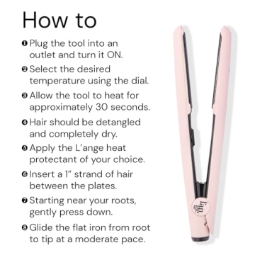 L'ANGE HAIR Le Ceramique Flat Iron Fast Heating Shine Lock