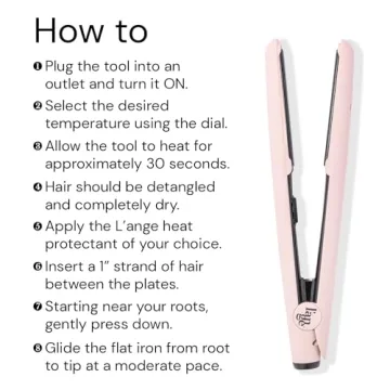 L'ANGE HAIR Le Ceramique Flat Iron Fast Heating Shine Lock