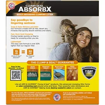 Arm & Hammer Clump & Seal AbsorbX Cat Litter for Multi-Cat Homes