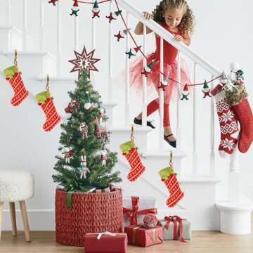 ZYSUN Christmas Stocking Holders, 4 Pack Non-Slip Stocking Hangers for Mantel Fireplace with Adjustable Design, Gold