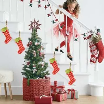 ZYSUN Christmas Stocking Holders, 4 Pack Non-Slip Stocking Hangers for Mantel Fireplace with Adjustable Design, Gold