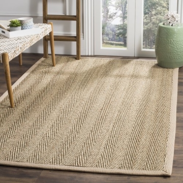 SAFAVIEH Natural Fiber Area Rug 8x10 Durable Eco-Friendly Design