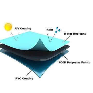 Vailge Waterproof Rectangular Coffee Table Cover Durable Protection