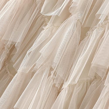 Dirholl Women's Elegant A-Line Tutu Midi Skirt