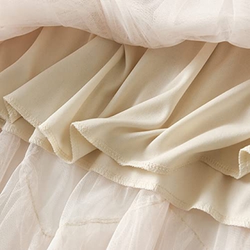 Dirholl Women's Elegant A-Line Tutu Midi Skirt