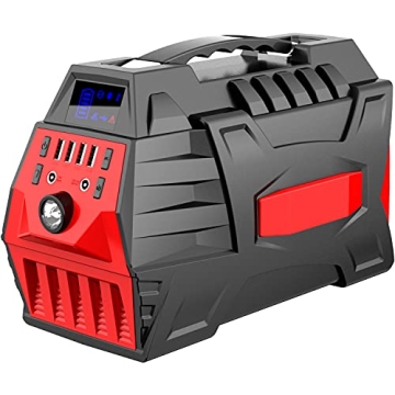 500W Portable Power Bank/Station, 296Wh Outdoor Solar Generator Backup Battery Pack with 110V/500W A...