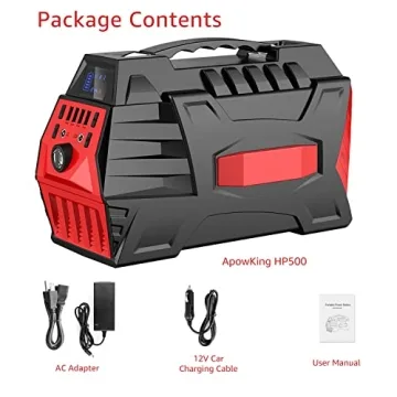 Apowking 500W Portable Power Station for Camping & Travel