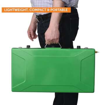 Flame King YSNBBQ-136M 3-Burner Portable Camping Stove Grill w/Toast Tray, Great for Outdoor Cooking, Backpacking, Compatible with 1LB Propane Gas Bottle