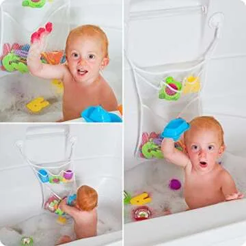 Lilly's Love Bath Toy Storage – Large Holder with Easy Installation for Kids